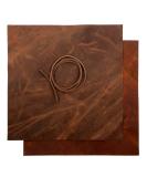 Genuine Full Grain Buffalo Leather Sheets for Earrings, Wallets & Crafts - Dark Brown & Russet Brown - 12x12 (2 Sheets + Cord) by MOONSTER - Buy Online on GoSupps.com