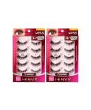 i-ENVY 5 Pairs Demi Wispies False Lashes - 100% Human Hair Natural Look Comfortable & Reusable (2 PACK) for Fluffy Volume & Curl - International Shipping Available - Buy Online on GoSupps.com