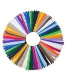 YAKA 60pcs 9 Inch Nylon Coil Zippers for Sewing Crafts - 20 Color Assortment - Buy Online on GoSupps.com