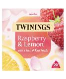 Twinings Raspberry & Lemon Tea Bags 20 each RASPBERRY/LEMON Single - Buy Online on GoSupps.com