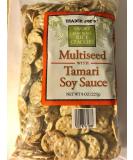 Trader Joe's Gluten Free Savory Thin Mini Rice Crackers with Tamari Soy Sauce - 8oz Pack - Buy Online on GoSupps.com