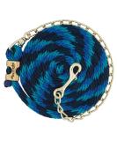 Weaver Leather Poly Lead Rope with Brass Plated Swivel Chain - Navy/Blue/Turquoise - 5/8 x 8'6 - Buy Online on GoSupps.com