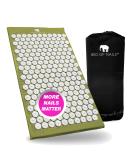 Bed of Nails Acupressure Mat - 820 Pressure Points for Back Pain Relief & Energy Boost - FSA/HSA Eligible - 29x16x1 - Green - Buy Online on GoSupps.com