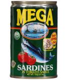 Mega Sardines in Tomato Sauce - 155g | Premium Quality Delicious & Ready-to-Eat - International Shipping - Buy Online on GoSupps.com