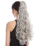 WIG ME UP - 9563B-V-51 Long Voluminous Curly Grey Silver Braid Ponytail Hairpiece | International Shipping Available - Buy Online on GoSupps.com