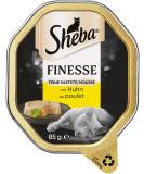 Sheba Finesse Fine Pate - Wet cat food in a bowl - Mousse with chicken - 22 x 85g - Buy Online on GoSupps.com