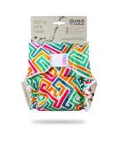 Petit Lulu Bamboo Fitted One Size Diaper | Reusable & Washable | Made in Europe - Labyrinth - Buy Online on GoSupps.com