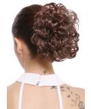 WIG ME UP Q0147-25T33: Short Voluminous Braid Curls Hairpiece Bun with Butterfly Clip | Blonde Brown Mix - International Shipping Available - Buy Online on GoSupps.com