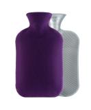 Samply 2L Hot Water Bottle with Soft Cover - Neck & Shoulder Pain Relief - Hot/Cold Therapy for Hand & Feet - Purple/Dark Purple - Buy Online on GoSupps.com