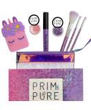 Prim and Pure Mineral Gift Set with Unicorn Mirror| Perfect for Play Dates & Birthday Parties | Kids Eyeshadow Makeup – Mineral Blush | Organic & Natural Makeup Kit for Kids| Made in USA (Purple) - Buy Online on GoSupps.com