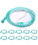 Healva 10 Pack High-Flow Soft Nasal Oxygen Cannula with Standard Connector - 6.6 Feet Green Tubing - Buy Online on GoSupps.com
