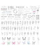 Realistic Temporary Tattoos for Women - 86 Sheets Tiny Small Fake Tattoos with Inspirational Quotes & Minimalist Wild Flower Designs - Buy Online on GoSupps.com