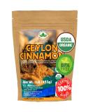 1LB Certified Organic Ceylon Cinnamon Powder - Freshly Ground Premium Sri Lanka Cinnamon for Exquisite Flavor | Gluten Free, Non-GMO - Packed in USA - Buy Online on GoSupps.com