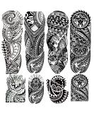Totem Temporary Tattoo Stickers  4-Sheet Large Full Arm Tribal Totem Sleeve Tattoos and 4-Sheet Fake Half Arm Maori Tattoos for Men Women Makeup - Buy Online on GoSupps.com
