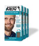 Just For Men Brush-In Mustache Beard And Sideburns Light Brown - Kit (Pack of 3) - Buy Online on GoSupps.com