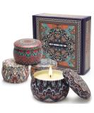 Scented Candles Gift Set - 8% Essential Oil, 4 Pack 4.4 oz Aromatherapy Candles for Stress Relief - Perfect Gifts for Girlfriend, Teacher, Mom - Anniversary, Birthday - Secret Mint, Lavender, Mexican Orange Blossom, Fig - Buy Online on GoSupps.com