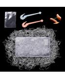 WAMZA 1000 Pcs Clear Small Elastic Hair Bands 2 pcs Elastic Rubber Hair Band Remover Cutter Hair Bobbles With Storage Box Mini/Tiny Clear Hair Elastics Bands/Ties Women and Girl (Clear 1000) - Buy Online on GoSupps.com