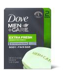 Men Care Body and Face Bars Extra Fresh Dove 2 X 90g Soap For Unisex Fresh 106 g (Pack of 2) - Buy Online on GoSupps.com