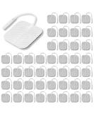 Syrtenty TENS Unit Pads 2"X2" 44 Pcs, 3rd Gen Reusable Latex-Free Replacement Pads Electrode Pads with Upgraded Sticky Electrode Pads Gel and Non-Irritating Design for Muscle Stimulator Electrotherapy - Buy Online on GoSupps.com