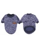 Mosucoirl Winter Dog Sweater - Comfortable Fleece Clothing for Small & Medium Dogs - Navy Blue Pet Costume - Buy Online on GoSupps.com