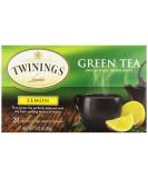 Twinings Lemon Green Tea - 20 Count | Refreshing Herbal Blend - Buy Online on GoSupps.com