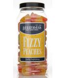 Fizzy Peaches Jelly Gummy Retro Sweets Gift Jar - Berrymans Sweet Shop - Buy Online on GoSupps.com