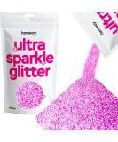 Hemway Ultrafein Extra Fine Glitter - Pink Holographic 100g | Cosmetic Safe Ultra-Sparkle Glitter for Crafts & Makeup - Buy Online on GoSupps.com