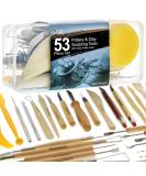U.S. Art Supply 53-Piece Pottery & Clay Sculpting Tool Set with Hard Plastic Storage Box - Complete Sculpting Kit in Durable Case - Buy Online on GoSupps.com