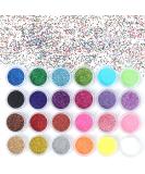 Face Glitter 24 Color Festival Glitter Biodegradable Glitter Extra Fine Glitter for Hair Body Nail Eye Cosmetic Glitter for Wax Melts Pride Makeup Art Nail Crafting Party Colour 4 - Buy Online on GoSupps.com