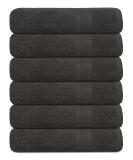 Monark Linen Cotton Terry Bath Towel Set - Quick Dry & Highly Absorbent - 24 x 48 (PK6) - Buy Online on GoSupps.com