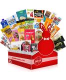 High Protein Fitness Box: Organic Protein Bars, Jerky, Nuts, Cookies & Granola Mix - Men and Women's Premium Care Package - Buy Online on GoSupps.com