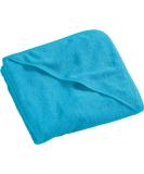 Erwin M ller Children's Hooded Towel - Turquoise 140x140 cm | Soft Fluffy & 100% Cotton - Perfect for Bath Time - Buy Online on GoSupps.com