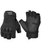 Kemimoto Fingerless Tactical Gloves for Men - Outdoor Work, Sports, Cycling, Training - Black Large - Buy Online on GoSupps.com
