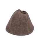 Premium 100% Wool Felt Sauna Hat for Women & Men | Ger3as Wellness Hat with Hook - Dark Felt - Buy Online on GoSupps.com
