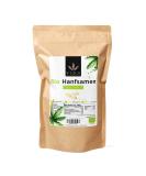 Organic Peeled Hemp Seeds 1000g - Rich in Omega 3-6-9 32% Protein Raw Food Quality Gluten-Free - Premium European Superfood - Buy Online on GoSupps.com