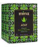 Mina Organic ATAY Mint Green Tea - Authentic Moroccan Peppermint & Shara Green Tea, 15 Biodegradable Sachets - Buy Online on GoSupps.com