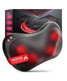Wellax - massage pillow with heat function & 360 rotation - Shiatsu neck massage device with 3 speeds for shoulders & back - including extension belt - Neck massage black - Buy Online on GoSupps.com