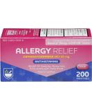 Rite Aid Antihistamine Allergy Relief 25mg - 200 Count | Easy-to-Swallow Tablet | Cold & Respiratory Allergy Medication - Buy Online on GoSupps.com