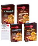 Betty Crocker Potato Side Dish Variety Pack: Au Gratin, Scalloped, Julienne, Cheesy Scalloped + Snack Fun Shopping Pad - Buy Online on GoSupps.com