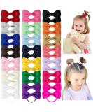40pc Baby Girls Hair Bows Ties - Mini Elastic Hair Ties for Toddler Girls | Ponytail Holders & Hair Accessories - Buy Online on GoSupps.com
