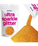 Hemway Ultra-Shein Glitter 1/256 - 0.1MM Gold Holographic Cosmetic Glitter - Microfine 100g for DIY Crafts & Beauty - Buy Online on GoSupps.com