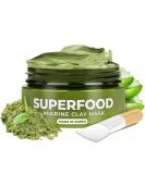 Face Masks Skincare Korean Skincare Organic Clay Mask - 100% Vegan Face Mask with Avocado & Green Tea - Body Mud Mask - Face Masks Beauty - Face Masks Skin Care Dermatologically Tested by Plantifique - Buy Online on GoSupps.com