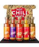 Timber Taste Chili Sauce Gift Set | Exotic Hot Sauce Collection | Perfect Gift for Fathers Day | 5 x 40 ml Sharp Sauces for Men & Women - Buy Online on GoSupps.com