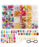 388pcs Loc Braid Jewelry for Hair Rings & Dreadlocks - Aluminum Braiding Cuffs, Clips, Pendants - Metallic Cord Decorations - 388 Piece Set - Buy Online on GoSupps.com