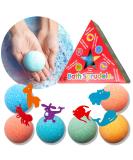 Kids Bath Bombs with Surprise Inside - 6 Pack Fizzies for Ages 3+ | Ideal Toys for Boys, Girls, Men, Women | Family Fun Bath Time Essential - Buy Online on GoSupps.com