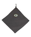 Team Effort Green Bay Packers 15"x15" Grey Microfiber Towel - Buy Online on GoSupps.com