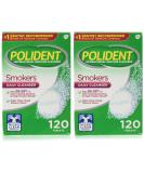 Polident Smokers Denture Cleanser 120 ea - Pack of 2 (240 Count) - Effective Denture Cleaning for Smokers - Buy Online on GoSupps.com