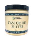 Castor Body Butter with Raw Shea Butter - Hydrating Moisturizer for Skin and Hair - 8 Ounce Pack - Buy Online on GoSupps.com