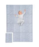 Stylish Baby Play Mat 5.6 x 4 ft. - Soft, Easy to Clean and Modern Gray Foam Playmat for Safe Play Area - Ideal for Kids Playroom and Home Decor - Buy Online on GoSupps.com