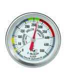 TFA Dostmann 141029 BBQ thermometer analog 14.1029 for cooking room temperature measurement for the grill/smoker made of stainless steel 18/8 silver 52 x H 67 mm - Buy Online on GoSupps.com